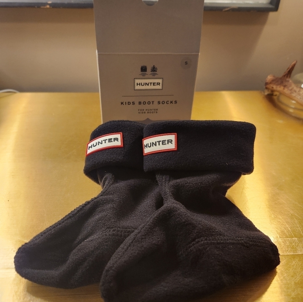 NEW Hunter Black Kids Boot Socks Size Small